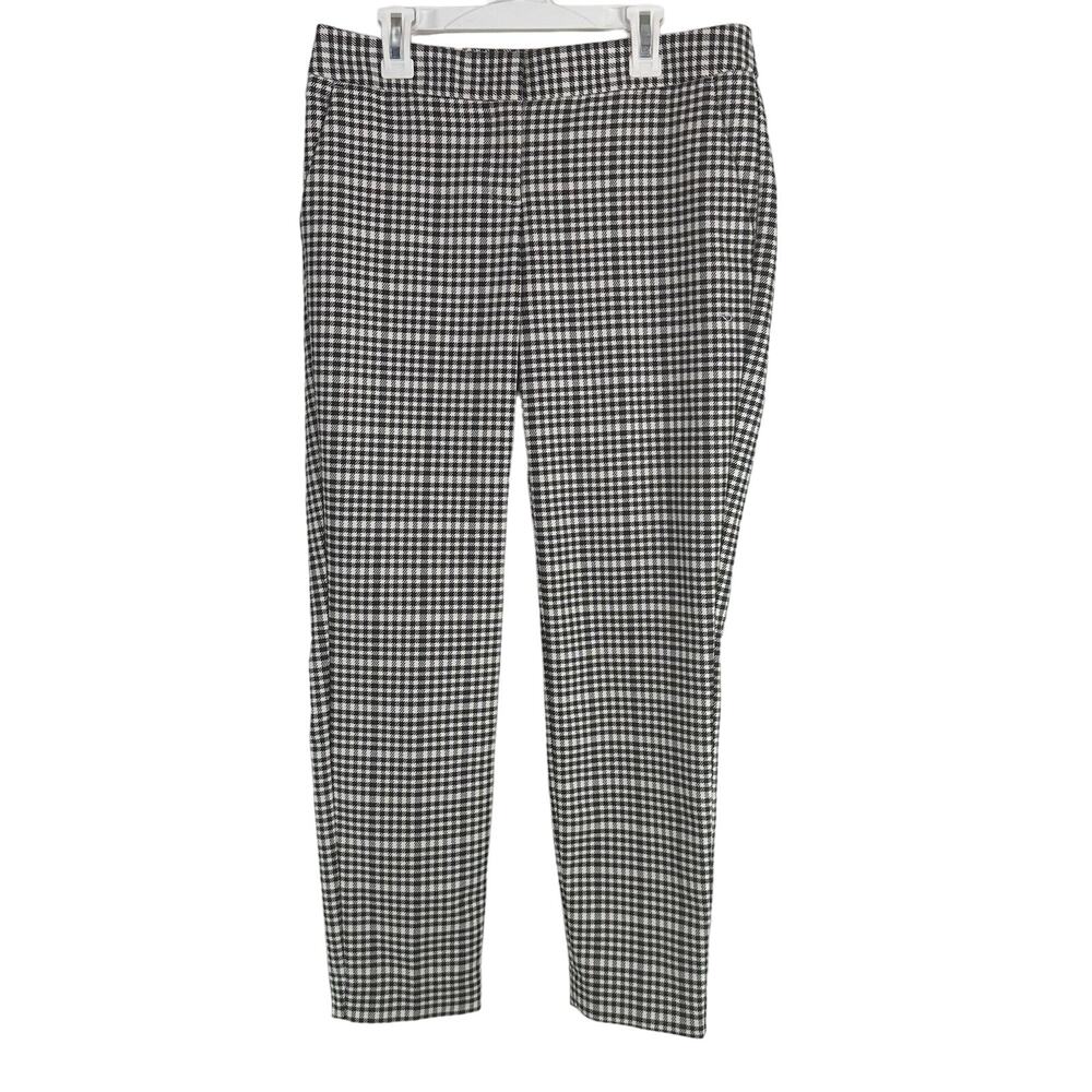 Express Black & White Check Pattern Columnist Pants